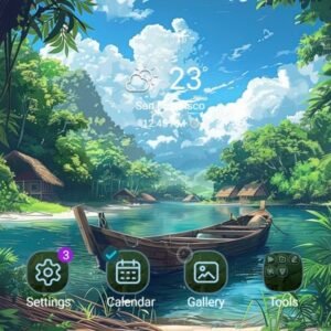 Samsung-Galaxy-Theme-A-Boat-On-A-Lake-In-A-Deep-Forest_thumb.jpg