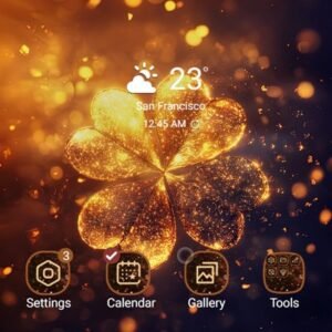 Samsung-Galaxy-Theme-Golden-Four-Leaf-Clover-In-The-Dark_thumb.jpg