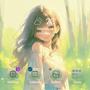 Samsung-Galaxy-Theme-A-Girl-In-The-Windy-Summer-Forest_thumb.jpg