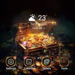 Samsung-Galaxy-Theme-Shiny-Gold-Coins-In-An-Old-Box_thumb.jpg