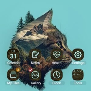 Samsung-Galaxy-Theme-A-Brown-Cat-In-A-Dense-Forest_thumb.jpg