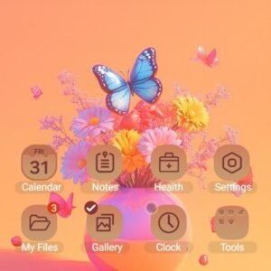 Samsung-Galaxy-Theme-Flower-Bouquet-With-Blue-Butterfly_thumb.jpg