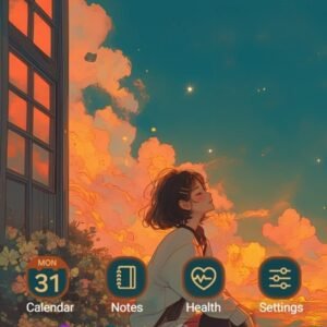Samsung-Galaxy-Theme-The-Girl-Looking-At-The-Red-Sunset_thumb.jpg