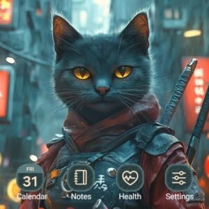 Samsung-Galaxy-Theme-A-Samurai-Cat-Wearing-Red-Clothes_thumb.jpg