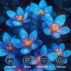 Samsung-Galaxy-Theme-Small-Flowers-That-Shine-In-Blue-Light_thumb.jpg