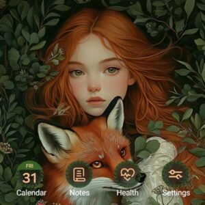 Samsung-Galaxy-Theme-The-Red-Fox-And-The-Girl-In-The-Forest_thumb.jpg