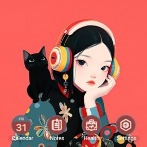 Samsung-Galaxy-Theme-A-Girl-Wearing-Headphone-And-A-Cat_thumb.jpg