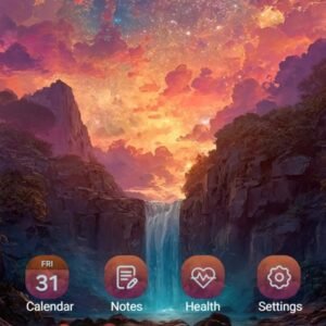 Samsung-Galaxy-Theme-Blue-Waterfall-Under-The-Sunset_thumb.jpg