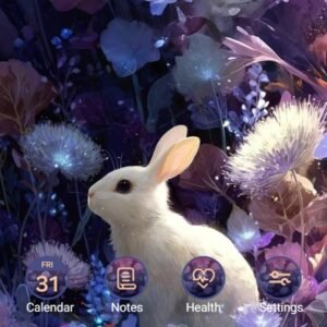 Samsung-Galaxy-Theme-The-White-Rabbit-On-Purple-Flowers_thumb.jpg