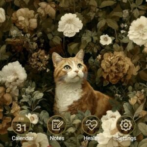 Samsung-Galaxy-Theme-Brown-Cat-In-Autumn-Flower-Garden_thumb.jpg