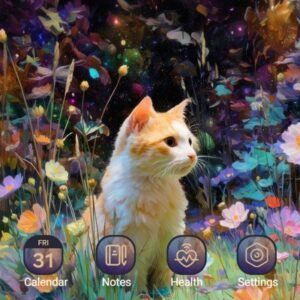 Samsung-Galaxy-Theme-Brown-Cat-On-Cosmos-Field_thumb.jpg