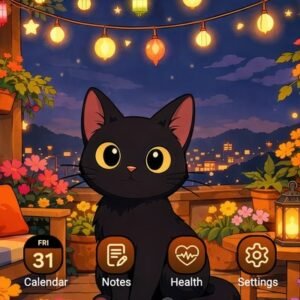 Samsung-Galaxy-Theme-Black-Cat-On-Flower-Filled-Terrace_thumb.jpg