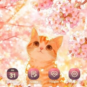 Samsung-Galaxy-Theme-Brown-Cat-Under-Cherry-Blossom-Tree_thumb.jpg