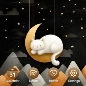 Samsung-Galaxy-Theme-Crescent-Resting-Dream-White-Cat_thumb.jpg