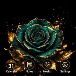 Samsung-Galaxy-Theme-Green-Rose-With-Golden-Shining-Leaves_thumb.jpg