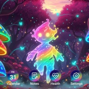Samsung-Galaxy-Theme-Rainbow-Fairy-Floating-In-Red-Forest_thumb.jpg