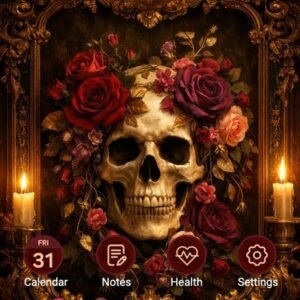 Samsung-Galaxy-Theme-Red-Rose-And-Skull-In-Gold-Frame_thumb.jpg