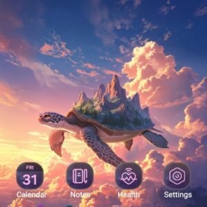 Samsung-Galaxy-Theme-Sea-Turtle-Flying-Above-Puffy-Clouds_thumb.jpg