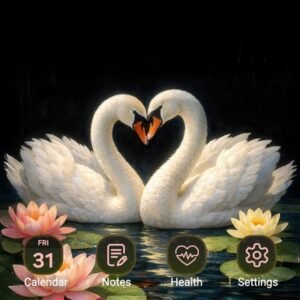 Samsung-Galaxy-Theme-Swan-Couple-Floating-On-Calm-Pond_thumb.jpg