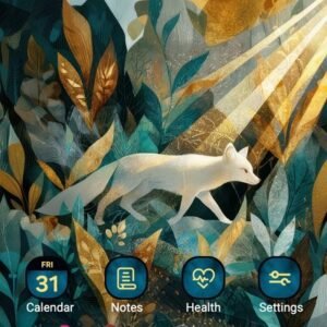 Samsung-Galaxy-Theme-White-Fox-Wandering-Forest-Way_thumb.jpg